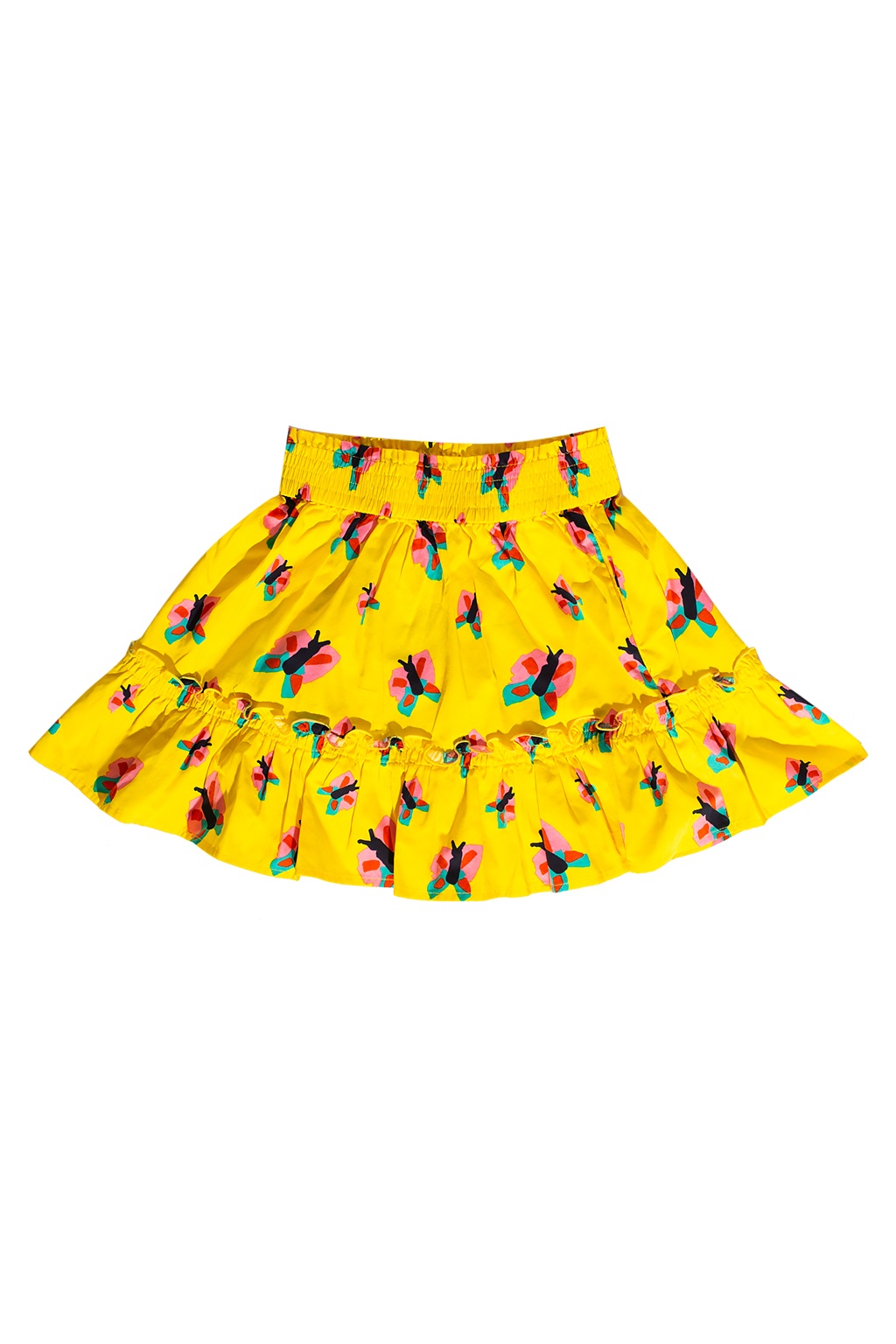 Stella McCartney Kids Patterned skirt with gathers